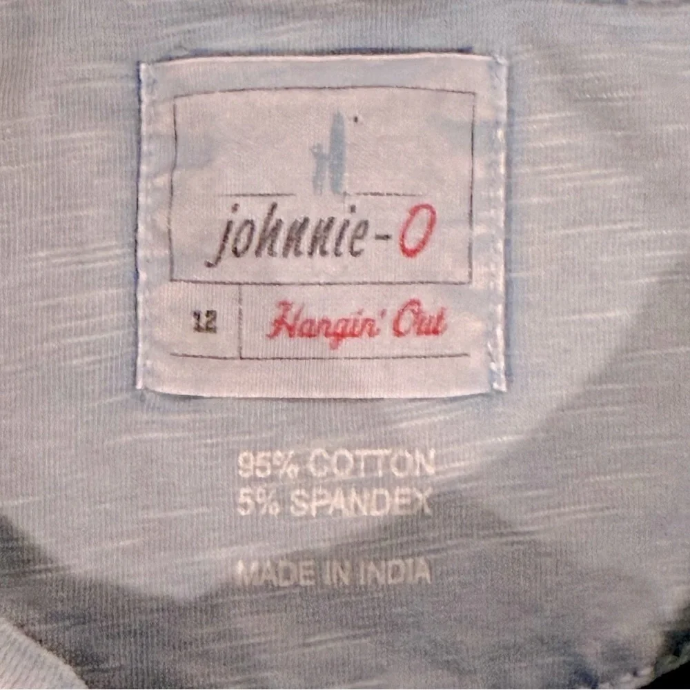 Johnnie-O Coastal Wash Polo Shirt Boys 12 Olympic Blue Spring Summer Easter